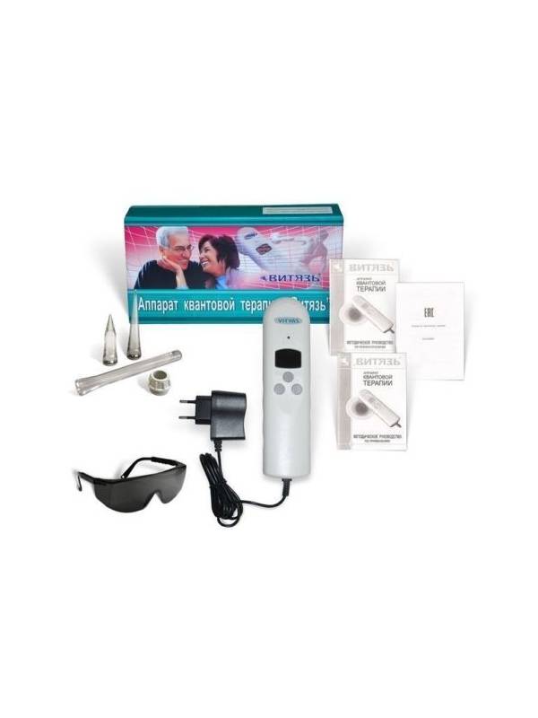 Аппарат квантовой терапии "Витязь" АКТ-01 с насадками и очками (работает от сети)