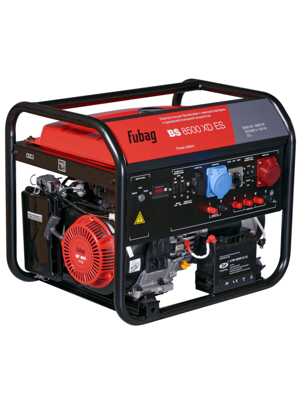 Генератор бензиновый FUBAG BS 8500 XD ES (мощность 220 В = мощность 380В)