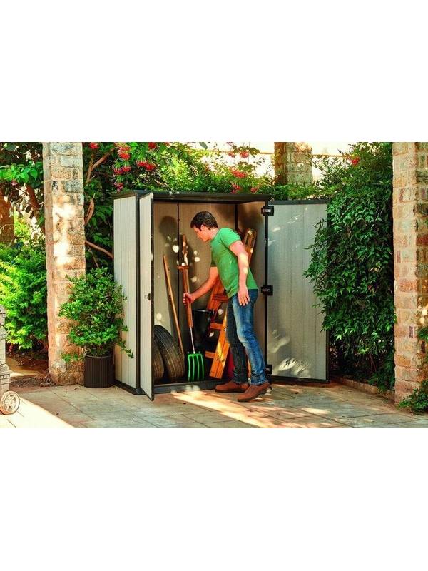 Шкаф уличный ДПК High Store (Хай Стор) высокий, серый