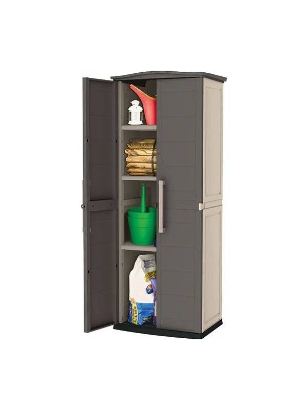 Шкаф уличный Boston base compact tall высокий, каппучино