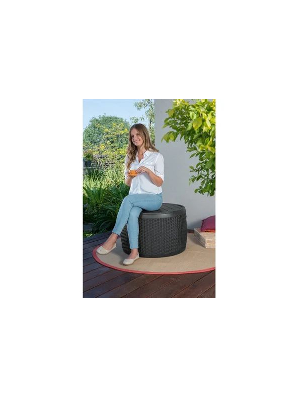 Стол-сундук CIRCA RATTAN BOX, коричневый