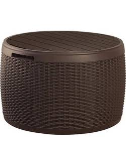 Стол-сундук CIRCA RATTAN BOX, коричневый