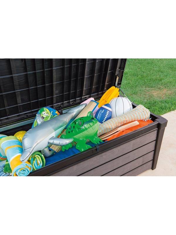 Сундук пластиковый уличный 120 Brush Deck Box (Браш), графит