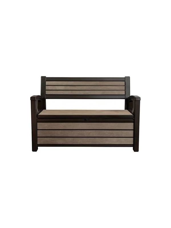 Скамья сундук Hudson Brushed Bench 227л, коричневый