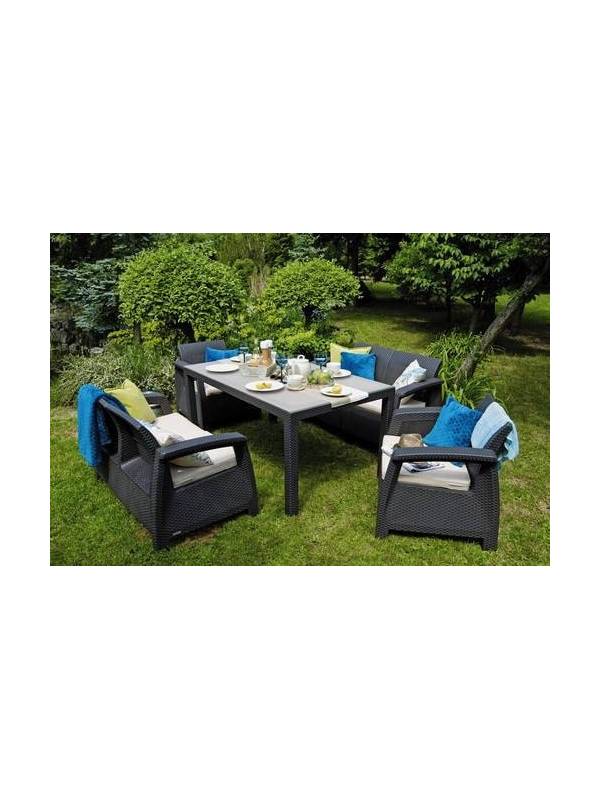 Комплект мебели Corfu Fiesta (Корфу Фиеста), коричневый/шоколадный