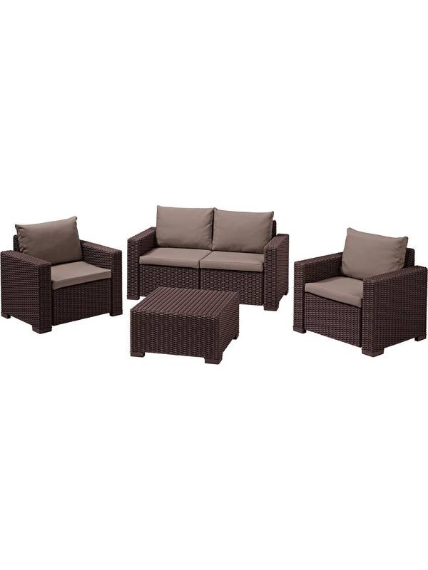 Комплект мебели KETER California 2 Seater, коричневый