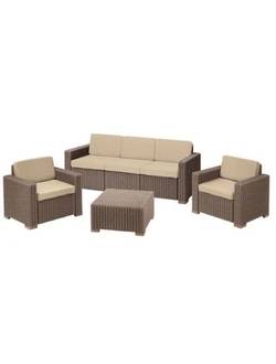 Комплект мебели KETER California 3 Seater, капучино