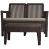 Комплект мебели Keter Tarifa sofa+table (диван и столик), коричневый