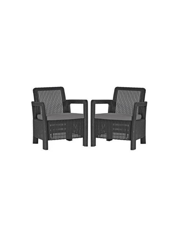 Набор уличной мебели (2 кресла) Tarifa 2 chairs, коричневый