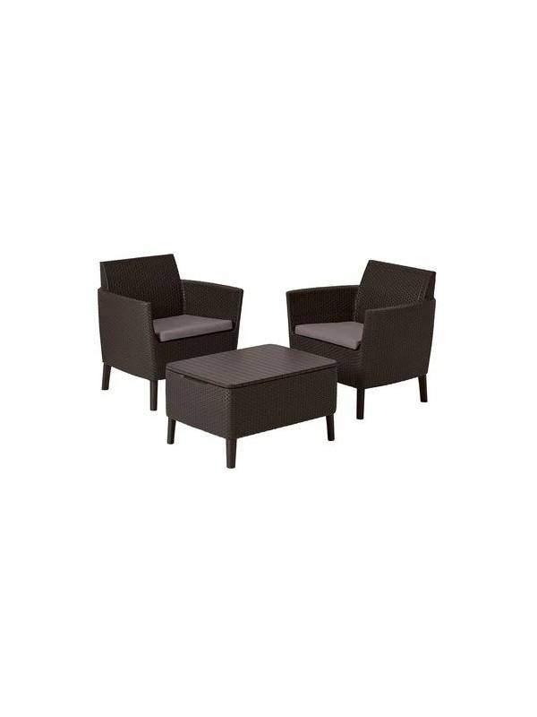 Комплект мебели Salemo Balcony Set, коричневый