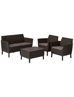Комплект мебели Salemo 2-sofa set (Салемо), коричневый