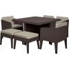 Комплект мебели KETER Columbia dining set (7 предметов), коричневый