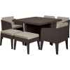 Комплект мебели KETER Columbia dining set (7 предметов), коричневый