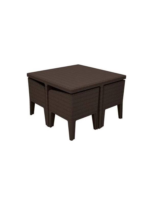 Комплект мебели KETER Columbia dining set (5 предметов), графит