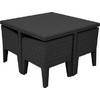 Комплект мебели KETER Columbia dining set (5 предметов), графит