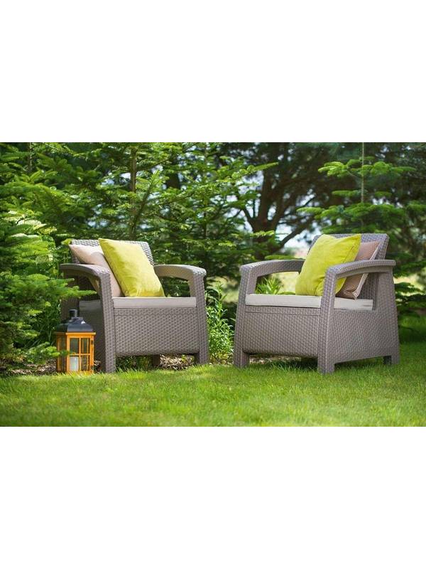 Комплект мебели Corfu Duo Set (Корфу Дуо Сэт), бежевый