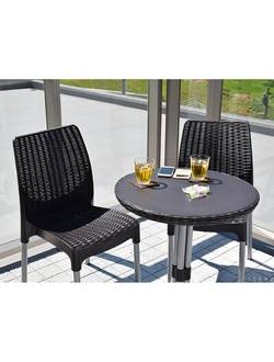 Набор мебели CHELSEA SET (2 стула+столик), коричневый