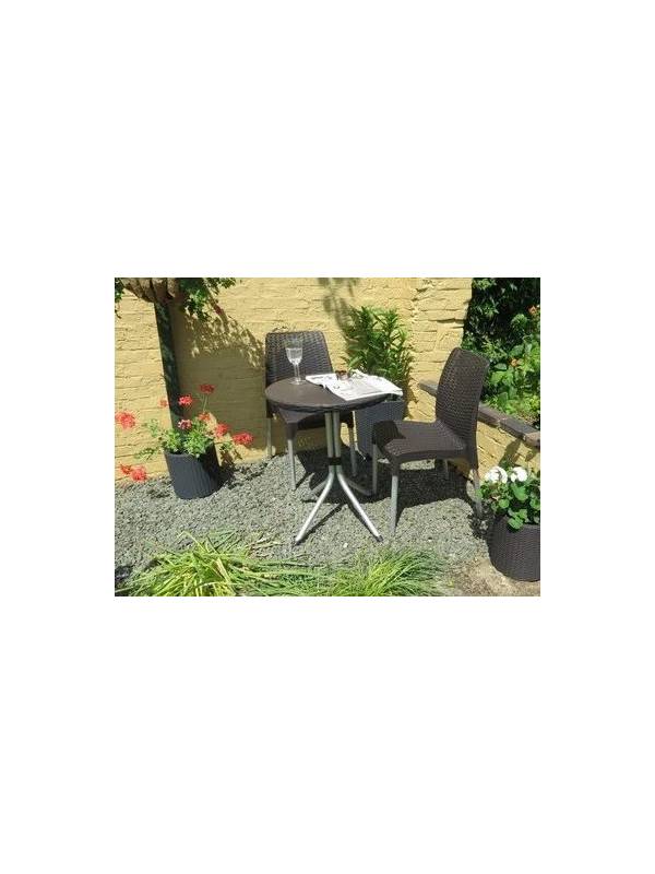 Набор мебели CHELSEA SET (2 стула+столик), коричневый