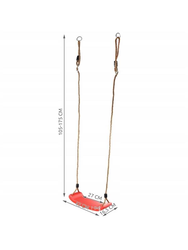 Качели с сиденьем HDPE "Стандарт" KBT Темно-зеленый