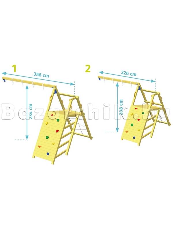 Балка с площадкой для лазанья 356х234 см