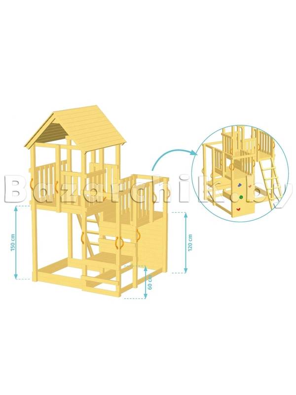 Набор для строительства детской площадки PENTHOUSE KBT, 150 см