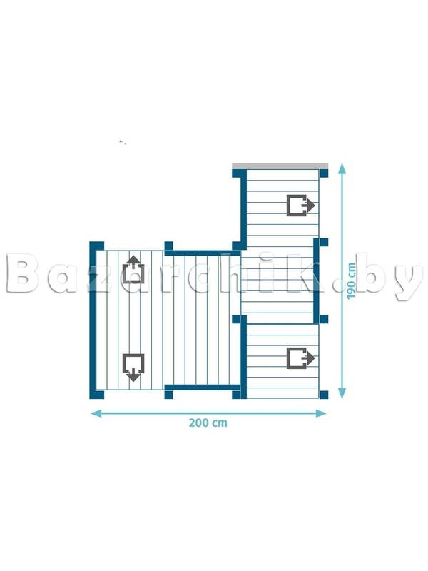 Набор для строительства детской площадки PENTHOUSE KBT, 150 см