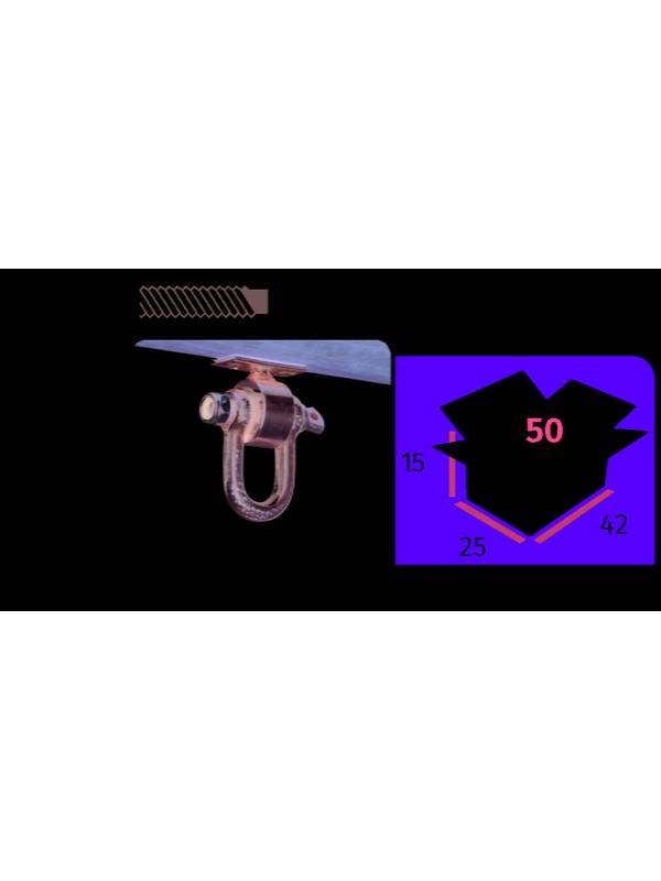 Сквозной подвес (карабин) для качелей KBT Тип D+ 140мм