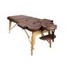 Массажный стол складной 2-х секционный деревянный 70 см Atlas Sport для беременных (кофейный)