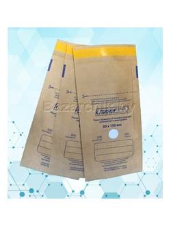 Крафт-пакеты для воздушной и паровой стерилизации самозапечатывающиеся 80х150 мм (100 шт.)
