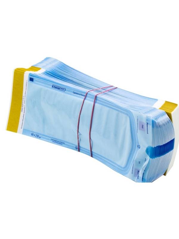 Пакеты для паровой, газовой, плазменной и радиационной стерилизации самозапечатывающиеся 100х200 мм (200 шт.)