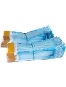 Пакеты для паровой, газовой, плазменной и радиационной стерилизации самозапечатывающиеся 75х250 мм (200 шт)