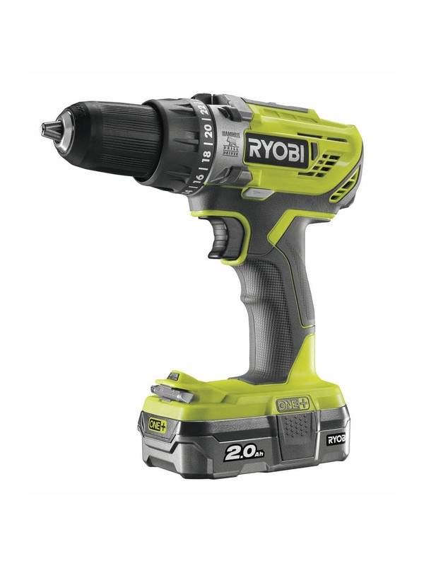 ONE + / Ударная дрель-шуруповерт RYOBI R18PD3-120S