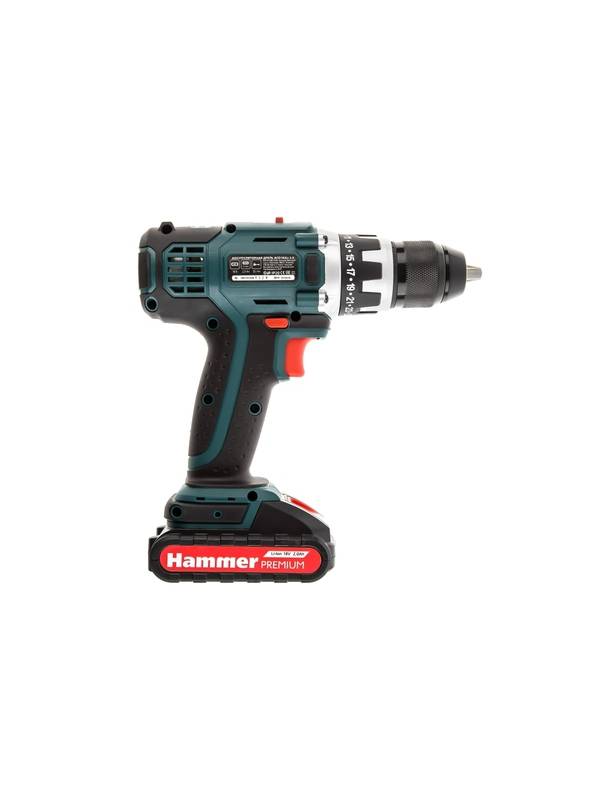 Дрель-шуруповерт аккумуляторная Hammer ACD183Li 2.0 PREMIUM