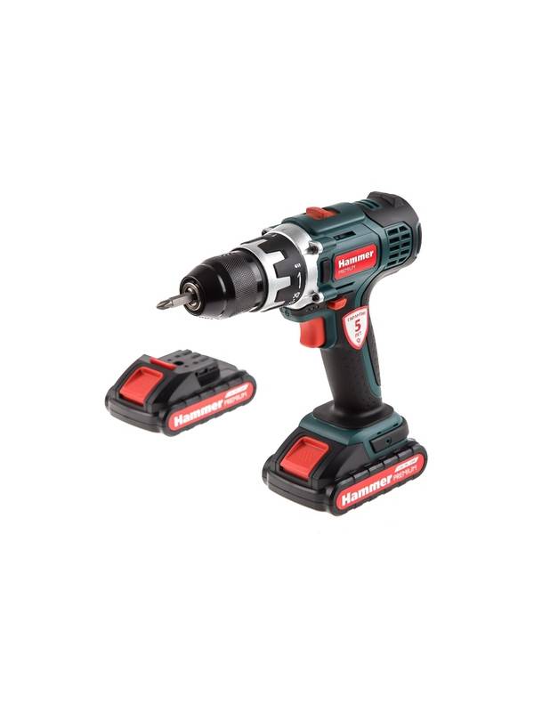 Дрель-шуруповерт аккумуляторная Hammer ACD183Li 2.0 PREMIUM