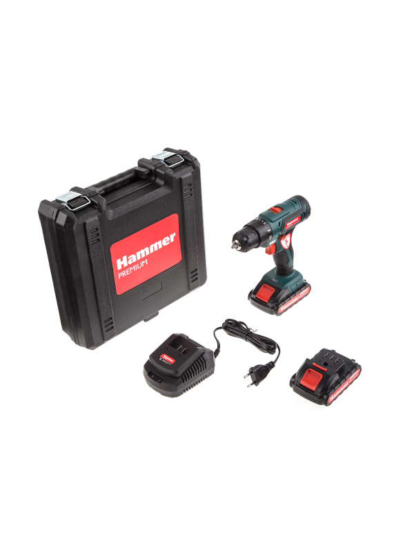 Дрель-шуруповерт аккумуляторная Hammer ACD143Li 2.0 PREMIUM