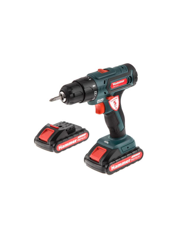 Дрель-шуруповерт аккумуляторная Hammer ACD143Li 2.0 PREMIUM