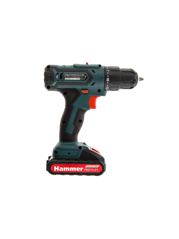 Дрель-шуруповерт аккумуляторная Hammer ACD143Li 2.0 PREMIUM