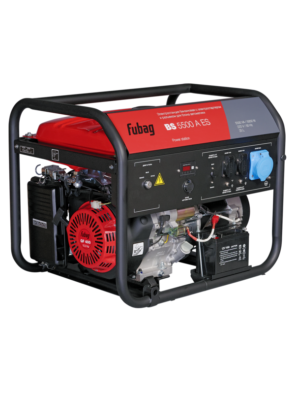 Генератор бензиновый FUBAG BS 5500 A ES с электростартером и коннектором автоматики