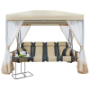 Беседка садовая Премиум (бежевый)