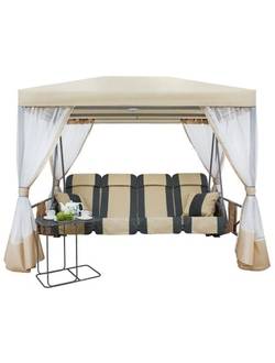 Беседка садовая Премиум (бежевый)