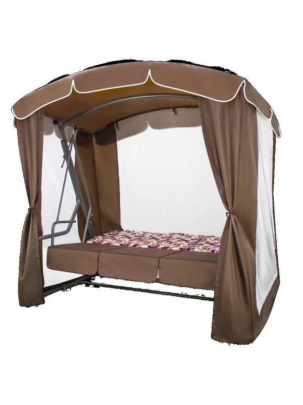 Качели садовые Рандеву Люкс (шоколад)
