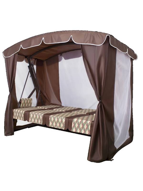 Качели садовые Оазис Люкс Плюс (шоколад)