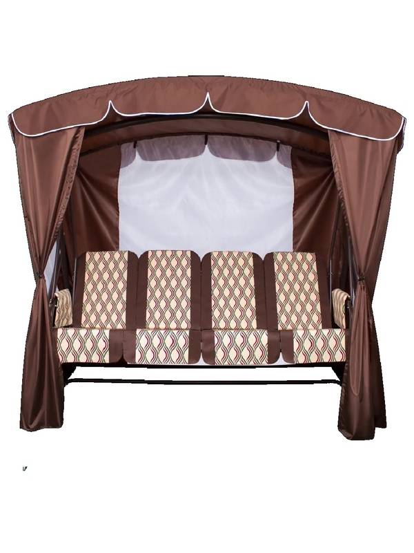 Качели садовые Оазис Люкс Плюс (шоколад)