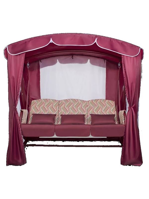 Качели садовые Оазис Люкс (бордовый)