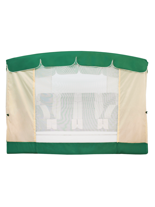 Качели садовые (Эдем Люкс 76) слоновая кость/зел