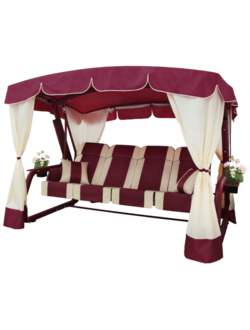 Качели садовые Эдем Люкс 76 (бордо)