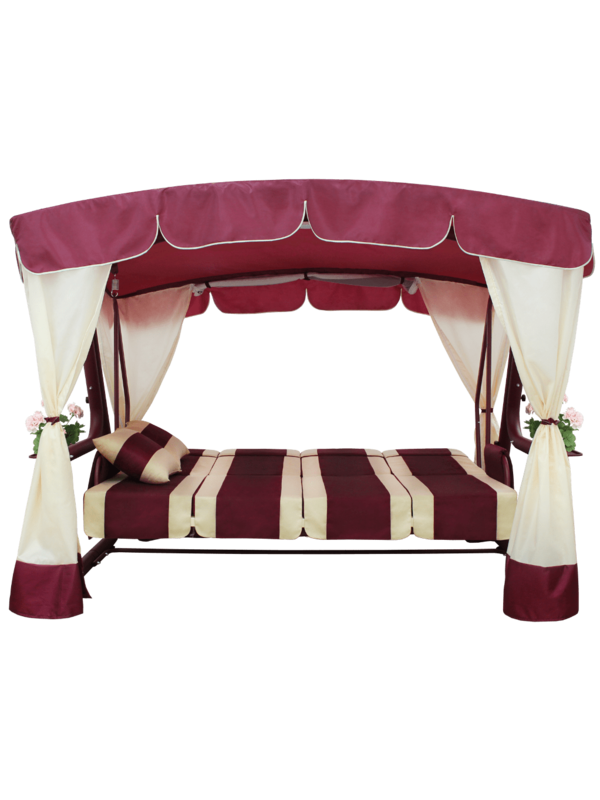 Качели садовые Эдем Люкс 76 (бордо)