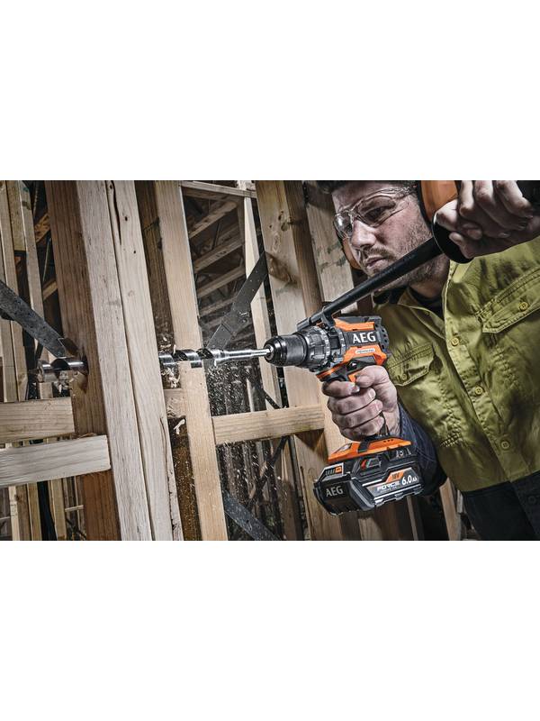Дрель-шуруповерт ударная аккумуляторная AEG BSB18BL-0 (без батареи)