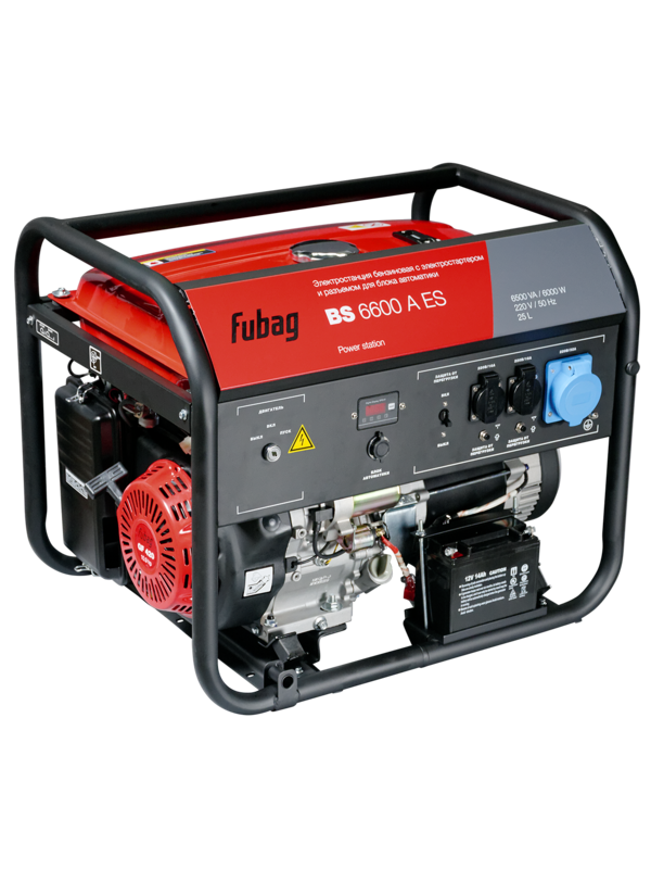 Генератор бензиновый FUBAG BS 6600 A ES с электростартером и коннектором автоматики