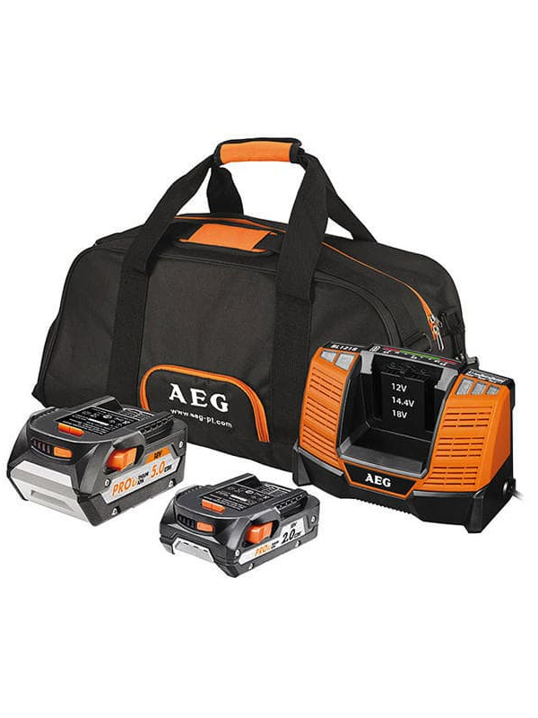 Аккумулятор AEG SET LL18X0BL (2) с зарядным устройством (в сумке)